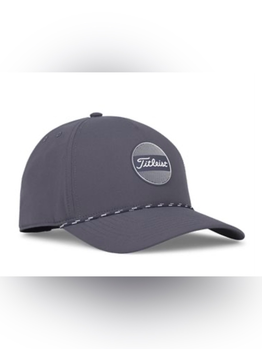 Titleist Men's Boardwalk Golf Cap Charcoal Grey Patch Logo